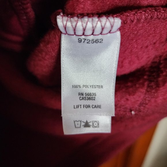 Women's SP Cabela's Outerwear Mauve Fleece Full Zip Zipper Pockets Sweatshirt - Picture 7 of 9